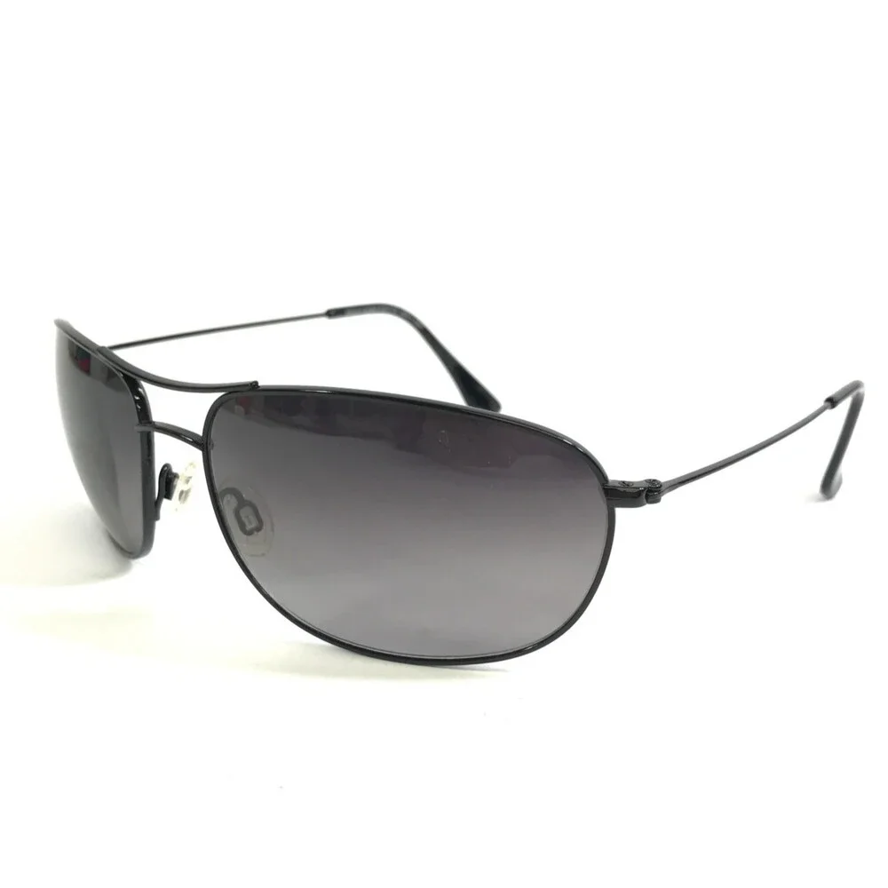 Maui Jim Sunglasses Hideaways MJ248-02 Polished Black with Neutral Gray Lenses